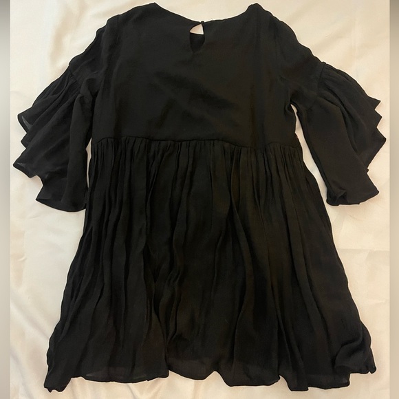 Babydoll Dress Size L Women's Knee Length Dress with Bell  Sleeves - Picture 5 of 8